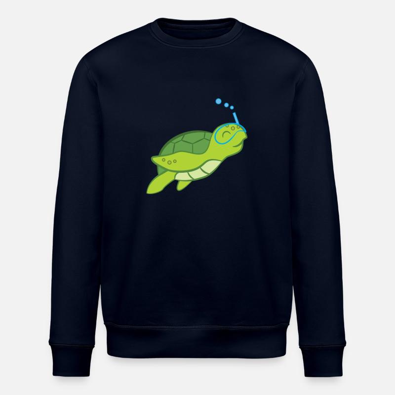 Turtle - Turtle Lover - Turtles - Stanley/Stella ROLLER Unisex Organic Sweatshirt - navy