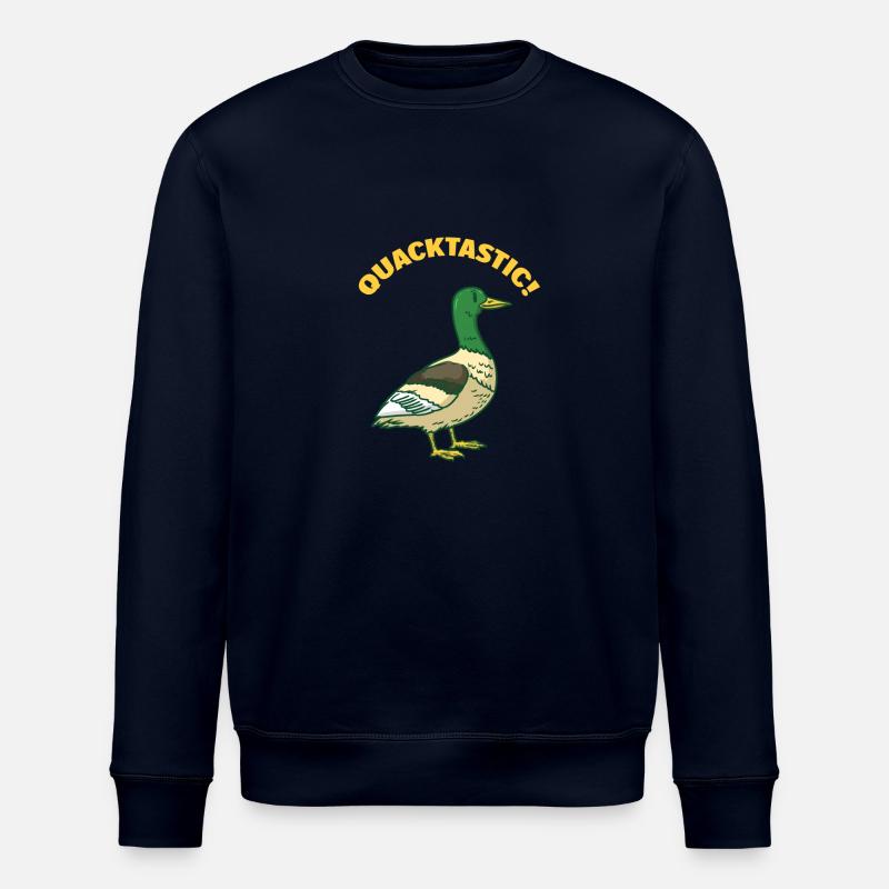 Quack - Quackastic! Duck - wild duck - Stanley/Stella ROLLER Unisex Organic Sweatshirt - navy