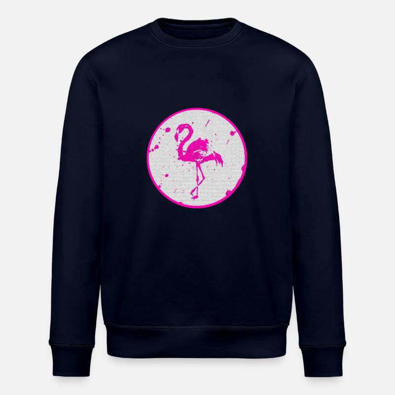Flamant rose - Sweat bio ROLLER Stanley/Stella Unisexe - marine