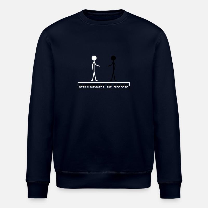 Being different is good - Stanley/Stella ROLLER Unisex Organic Sweatshirt - navy