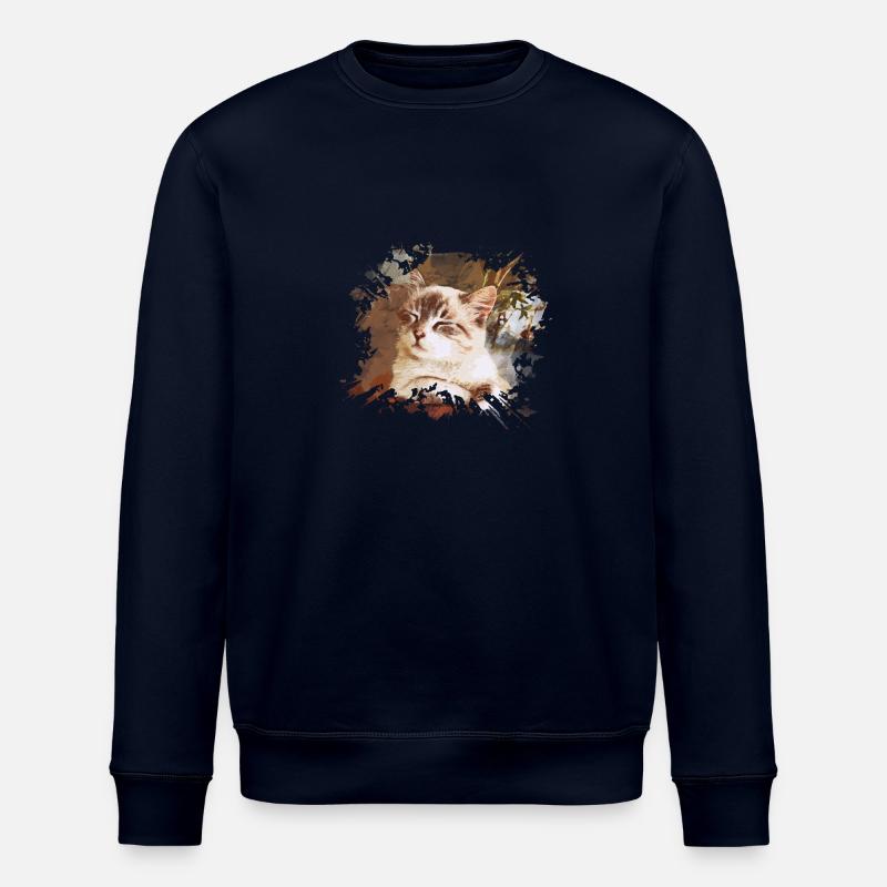 Katze - Stanley/Stella Unisex Bio-Sweatshirt ROLLER - Navy