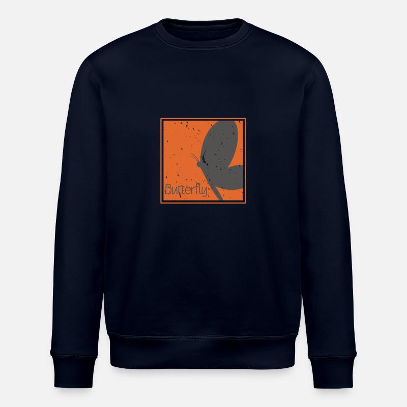 Papillon papillon - Sweat bio ROLLER Stanley/Stella Unisexe - marine