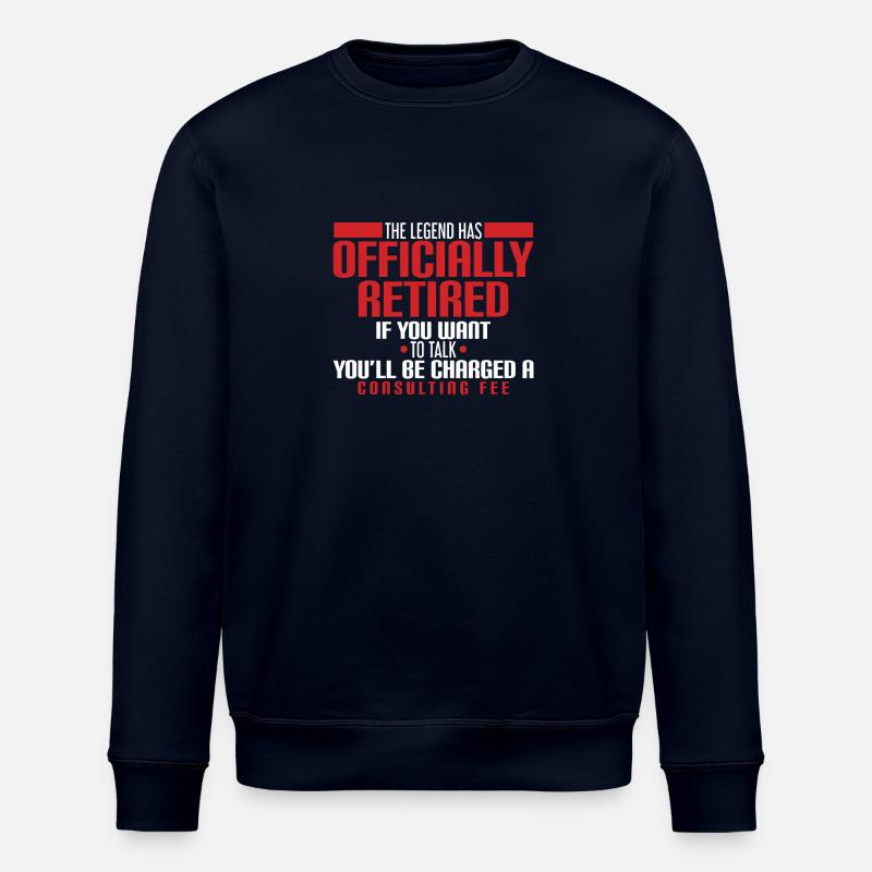 LA LÉGENDE EST OFFICIELLEMENT RETRAITÉ - Sweat bio ROLLER Stanley/Stella Unisexe - marine