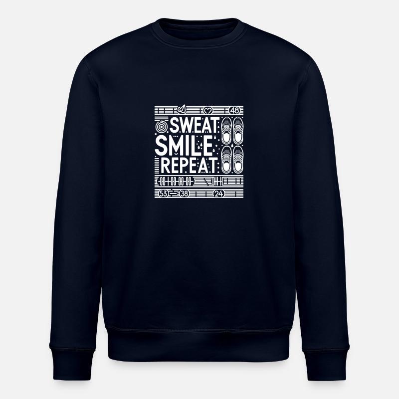 Sweat Smile Répéter - Sweat bio ROLLER Stanley/Stella Unisexe - marine