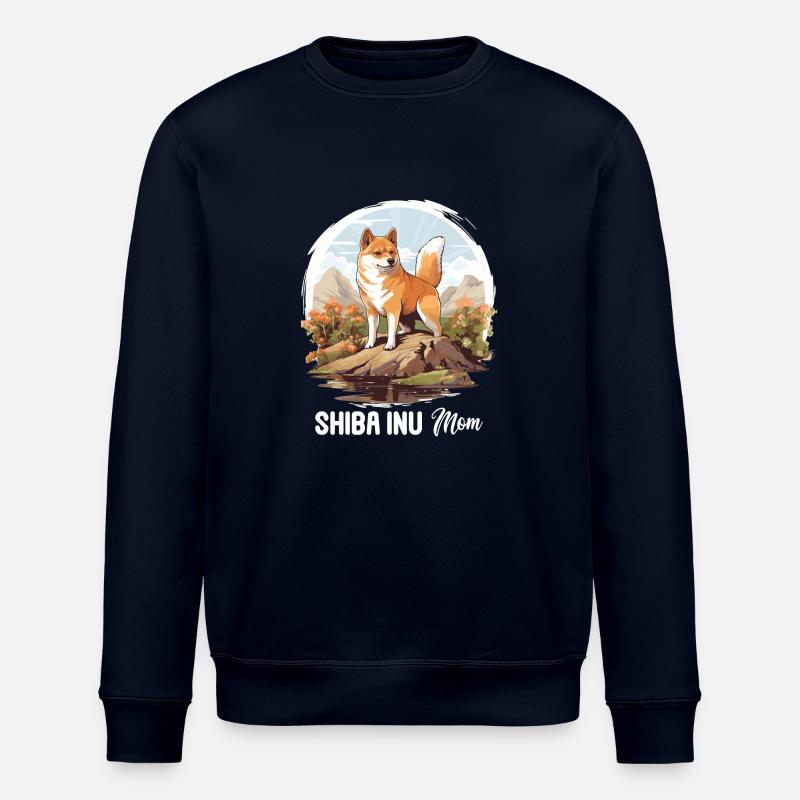 Shiba Inu - Stanley/Stella Unisex Bio-Sweatshirt ROLLER - Navy