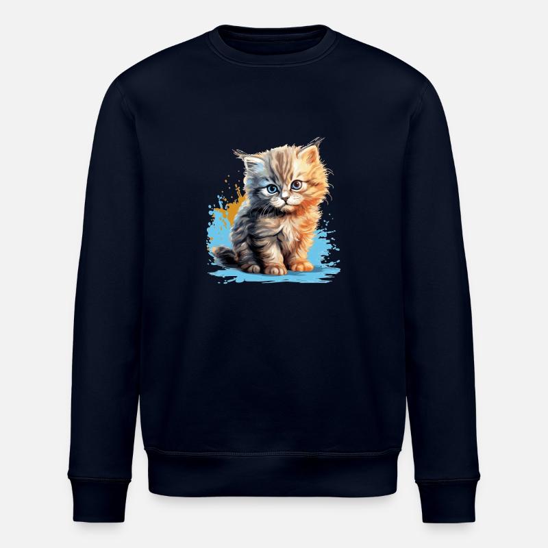 Chat persan Perser Katze - Sweat bio ROLLER Stanley/Stella Unisexe - marine
