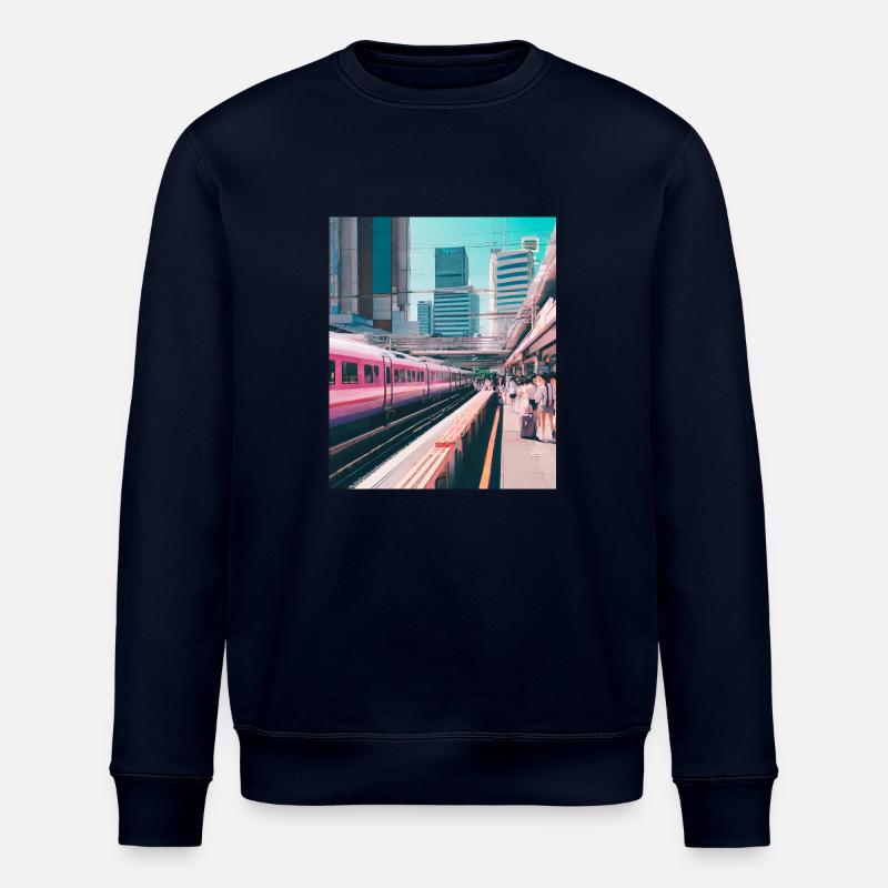 Bahnhof Tokio - Stanley/Stella Unisex Bio-Sweatshirt ROLLER - Navy