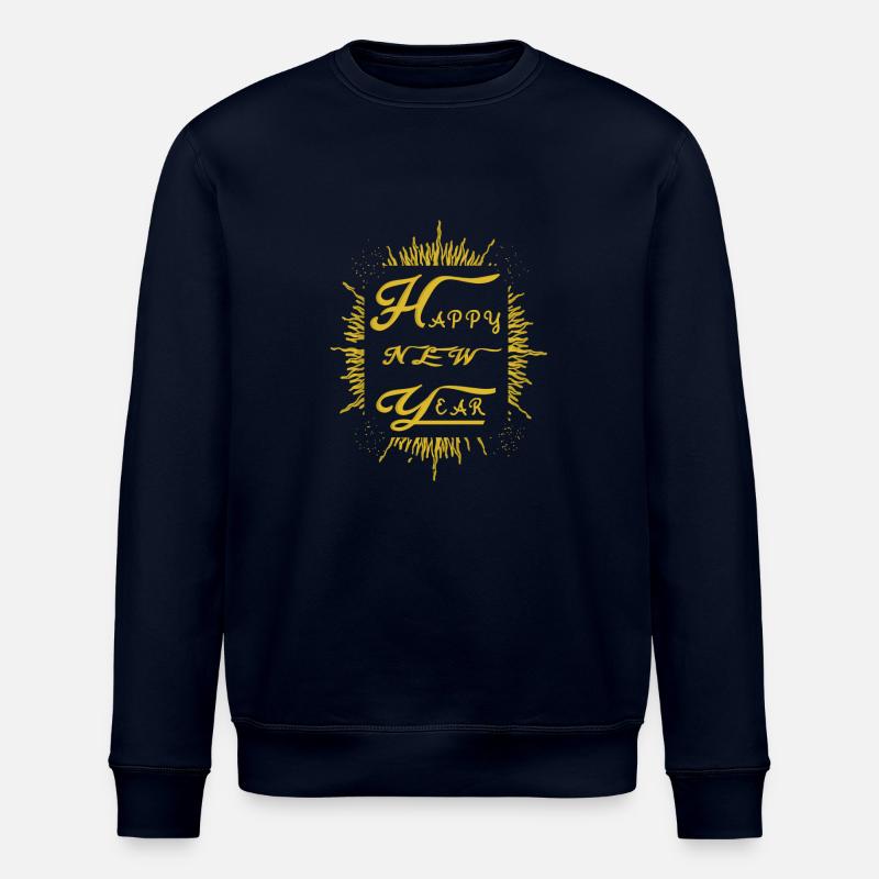 Funkelndes Silvester Fest - Stanley/Stella Unisex Bio-Sweatshirt ROLLER - Navy
