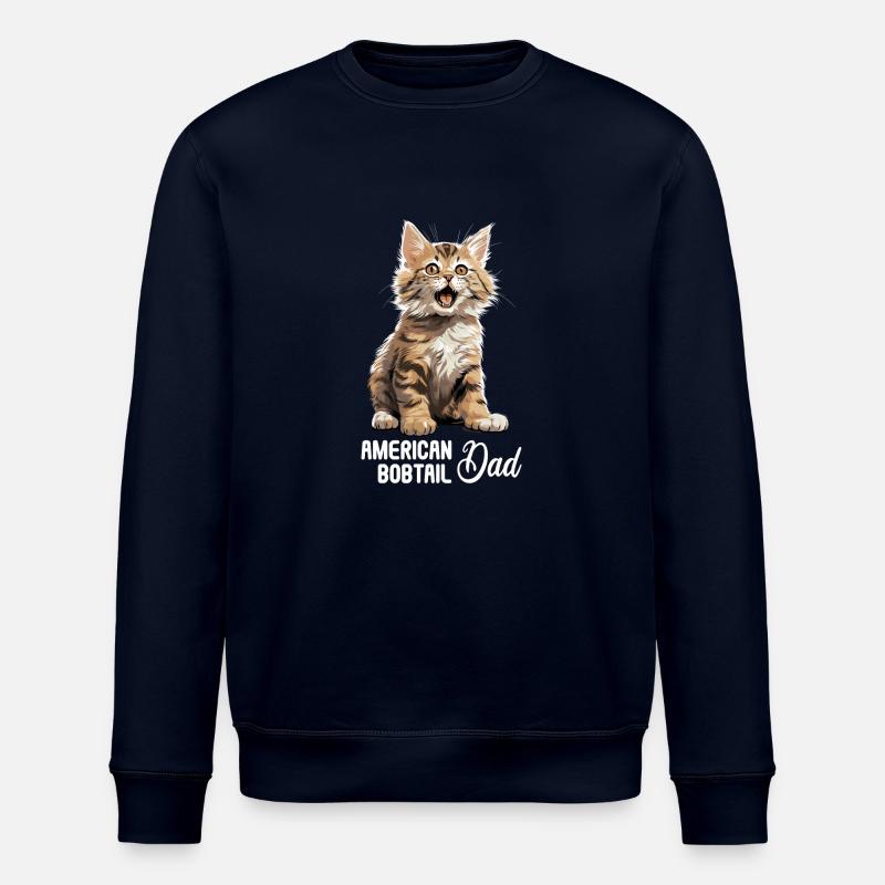 Chat Chats American Bobtail - Sweat bio ROLLER Stanley/Stella Unisexe - marine