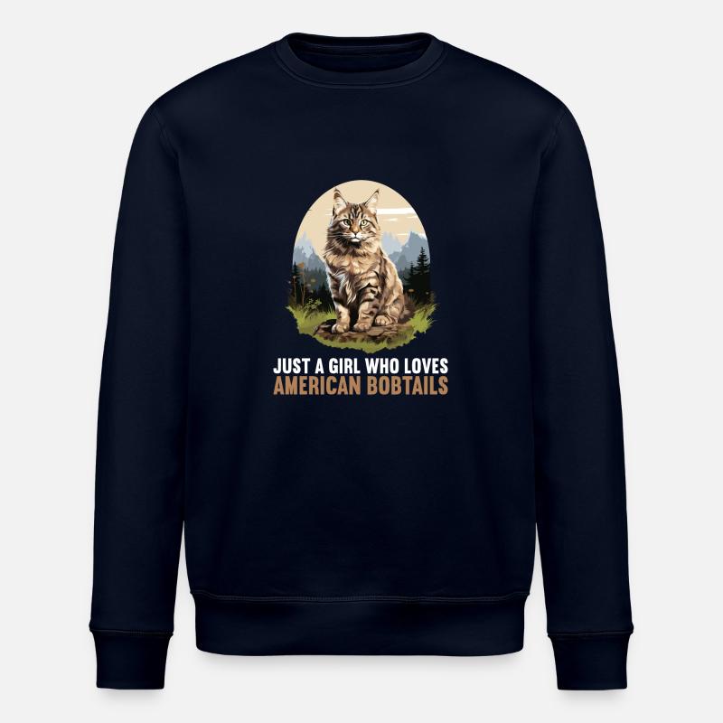 Chat Chats American Bobtail - Sweat bio ROLLER Stanley/Stella Unisexe - marine