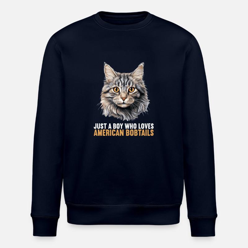 Chat Chats American Bobtail - Sweat bio ROLLER Stanley/Stella Unisexe - marine