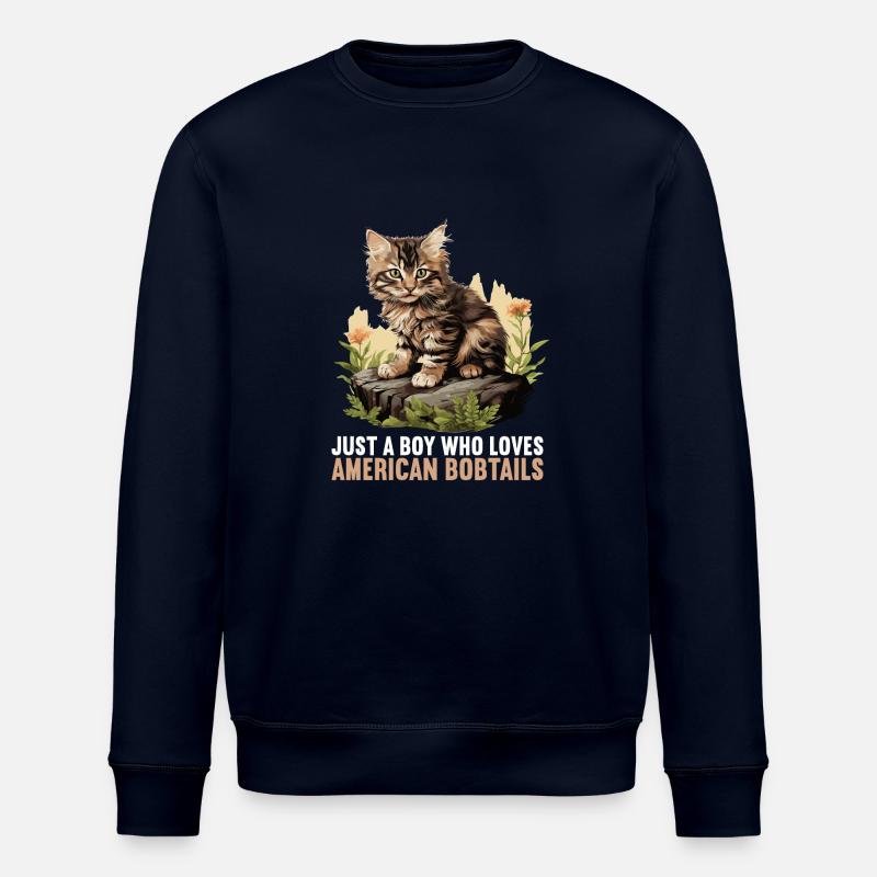 Chat Chats American Bobtail - Sweat bio ROLLER Stanley/Stella Unisexe - marine