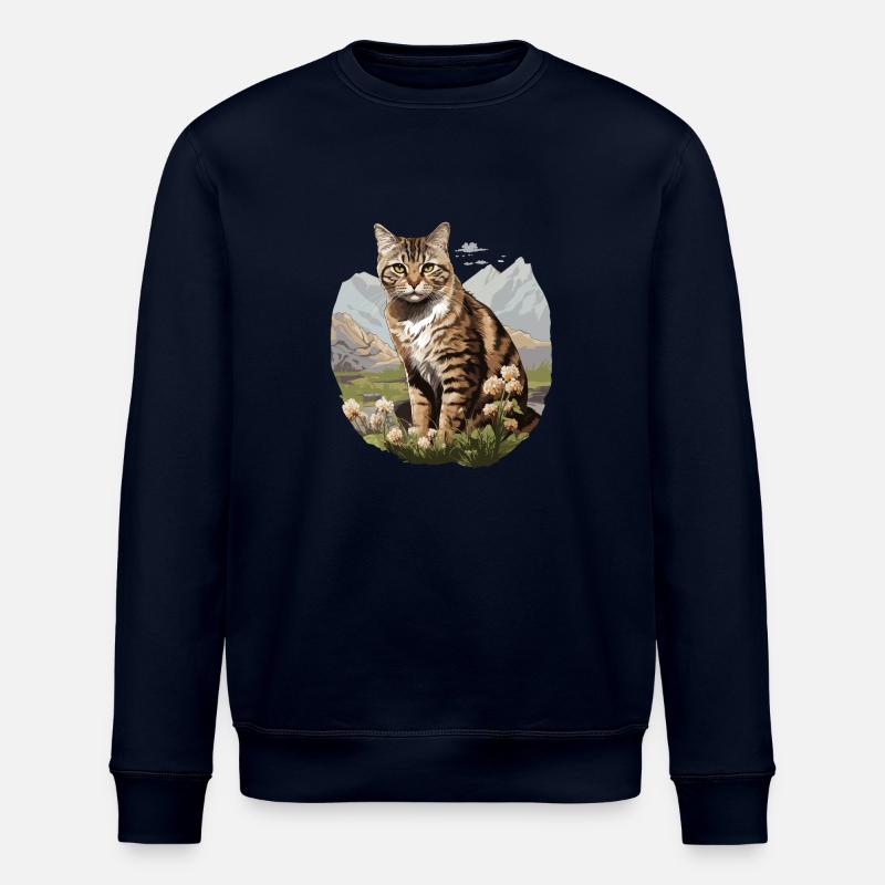 Chat Chats American Wirehair - Sweat bio ROLLER Stanley/Stella Unisexe - marine