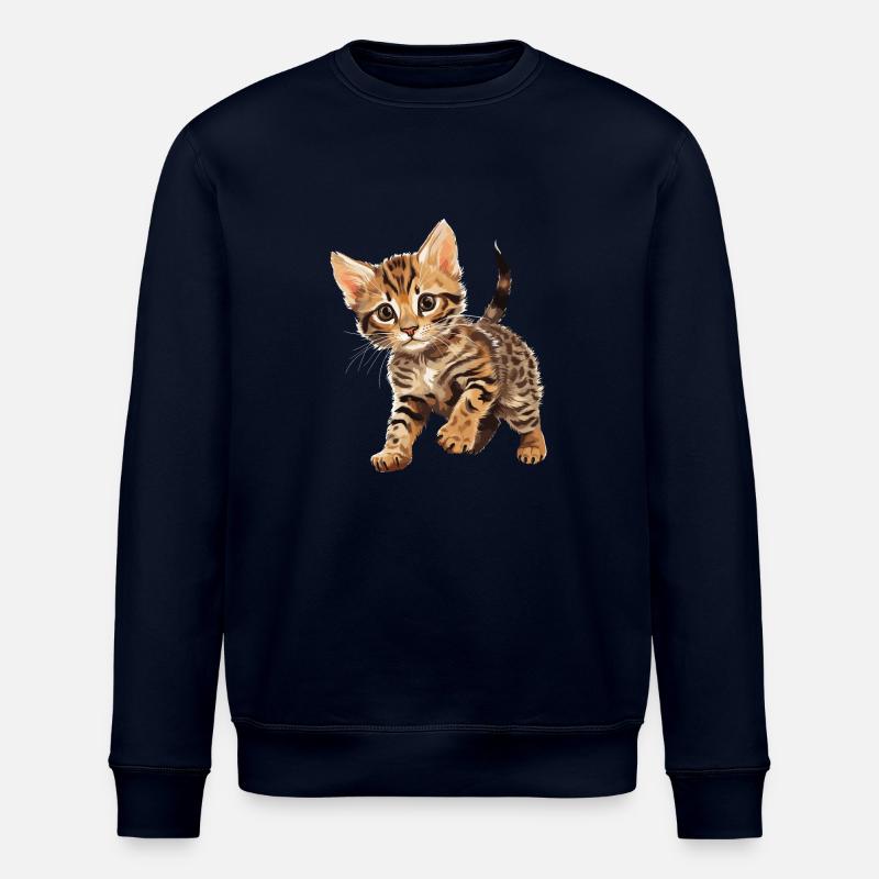 Chat du Bengale Bengalkatze - Sweat bio ROLLER Stanley/Stella Unisexe - marine