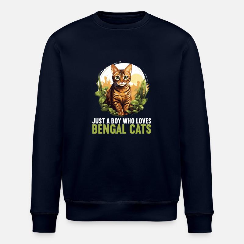 Chat du Bengale Bengalkatze - Sweat bio ROLLER Stanley/Stella Unisexe - marine