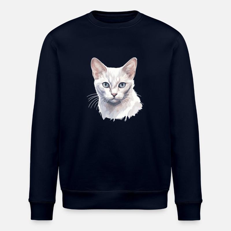 Burmilla Kitten Burmilla Cat - Stanley/Stella ROLLER Unisex Organic Sweatshirt - navy