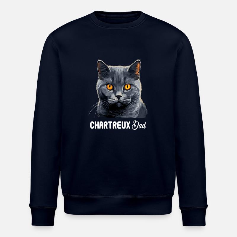 Chat Chartreux Chat Chartreux - Sweat bio ROLLER Stanley/Stella Unisexe - marine