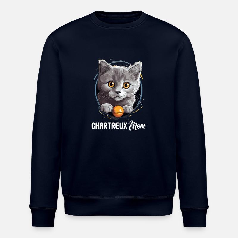 Chat Chartreux Chat Chartreux - Sweat bio ROLLER Stanley/Stella Unisexe - marine
