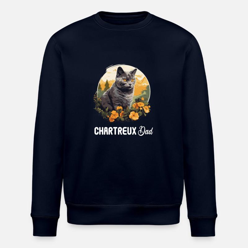 Chat Chartreux Chat Chartreux - Sweat bio ROLLER Stanley/Stella Unisexe - marine