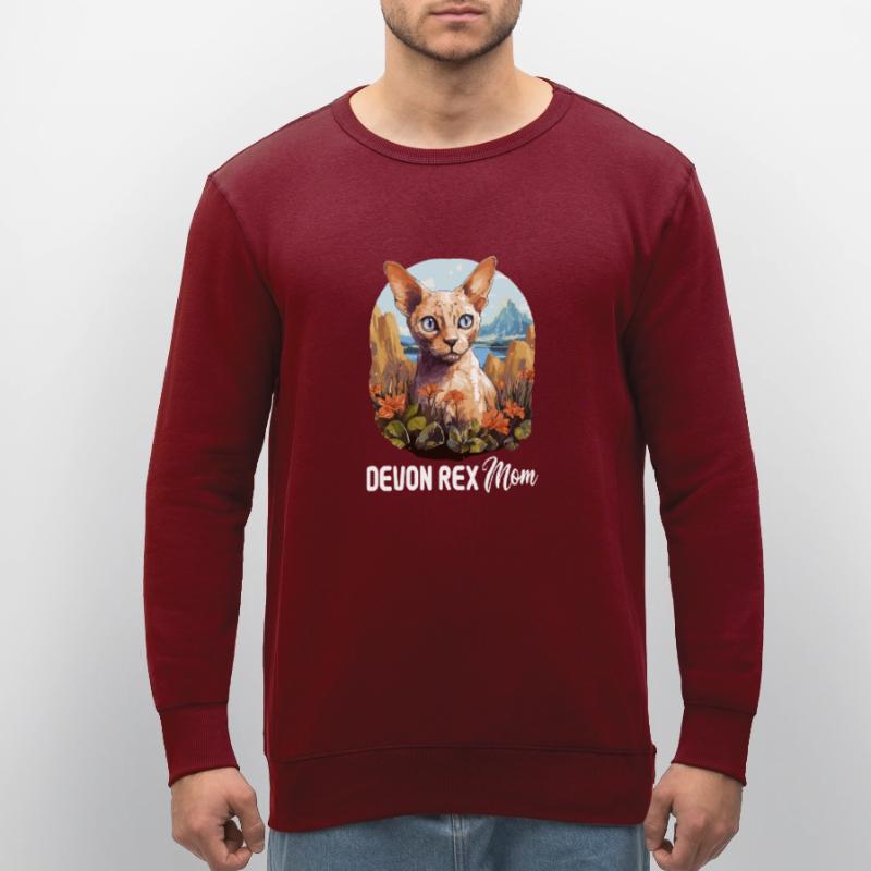 Devon Rex Kätzchen Devon Rex Katze Stanley/Stella Unisex Bio-Sweatshirt ROLLER