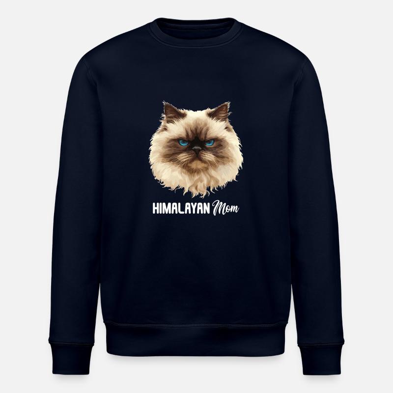 Himalayan Cat Colourpoint Katze - Stanley/Stella ROLLER Unisex Organic Sweatshirt - navy