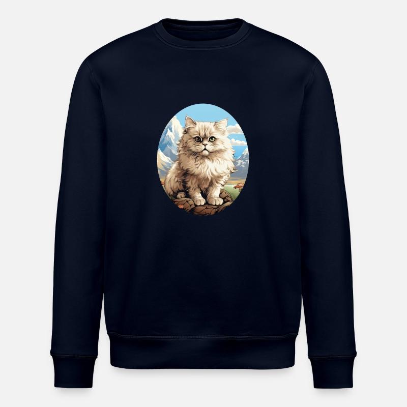 Persian Cat Perserkatze - Stanley/Stella Unisex Bio-Sweatshirt ROLLER - Navy