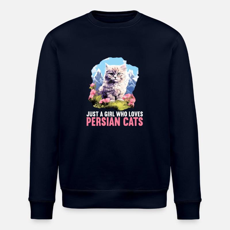 Persian Cat Perserkatze - Stanley/Stella Unisex Bio-Sweatshirt ROLLER - Navy