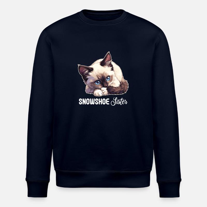 Chaton raquette Chat raquette - Sweat bio ROLLER Stanley/Stella Unisexe - marine