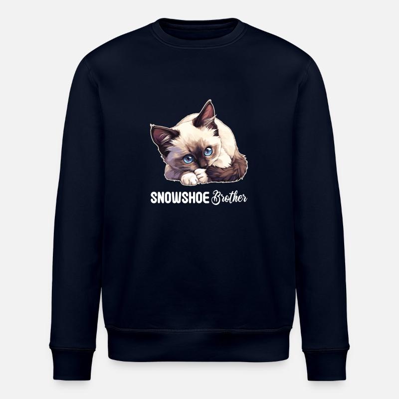 Chaton raquette Chat raquette - Sweat bio ROLLER Stanley/Stella Unisexe - marine