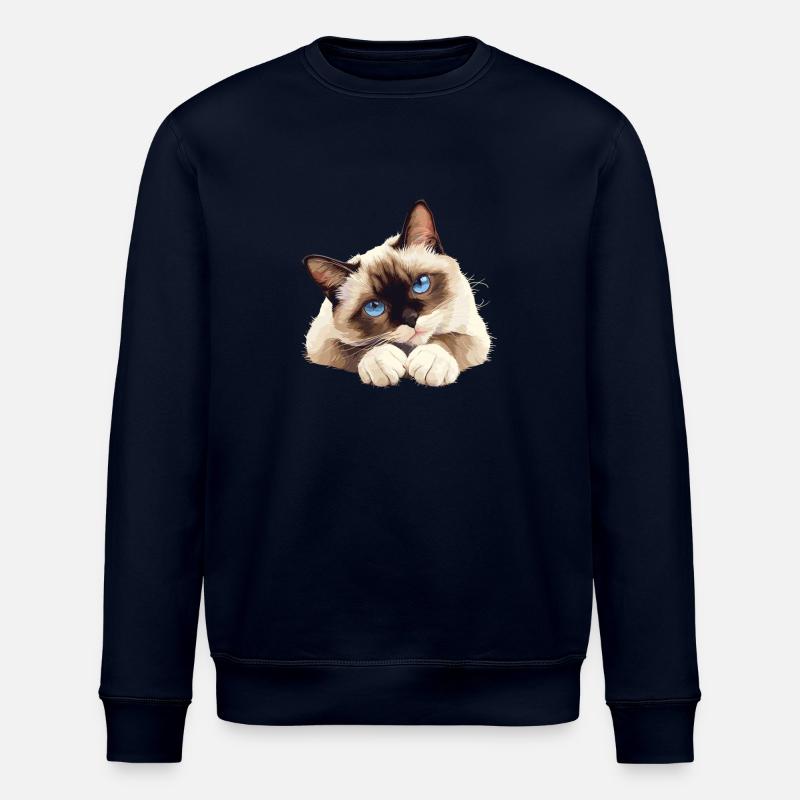 Chaton raquette Chat raquette - Sweat bio ROLLER Stanley/Stella Unisexe - marine