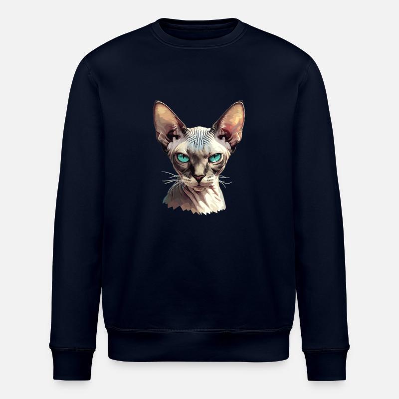 Chaton Sphynx Chat Sphynx - Sweat bio ROLLER Stanley/Stella Unisexe - marine