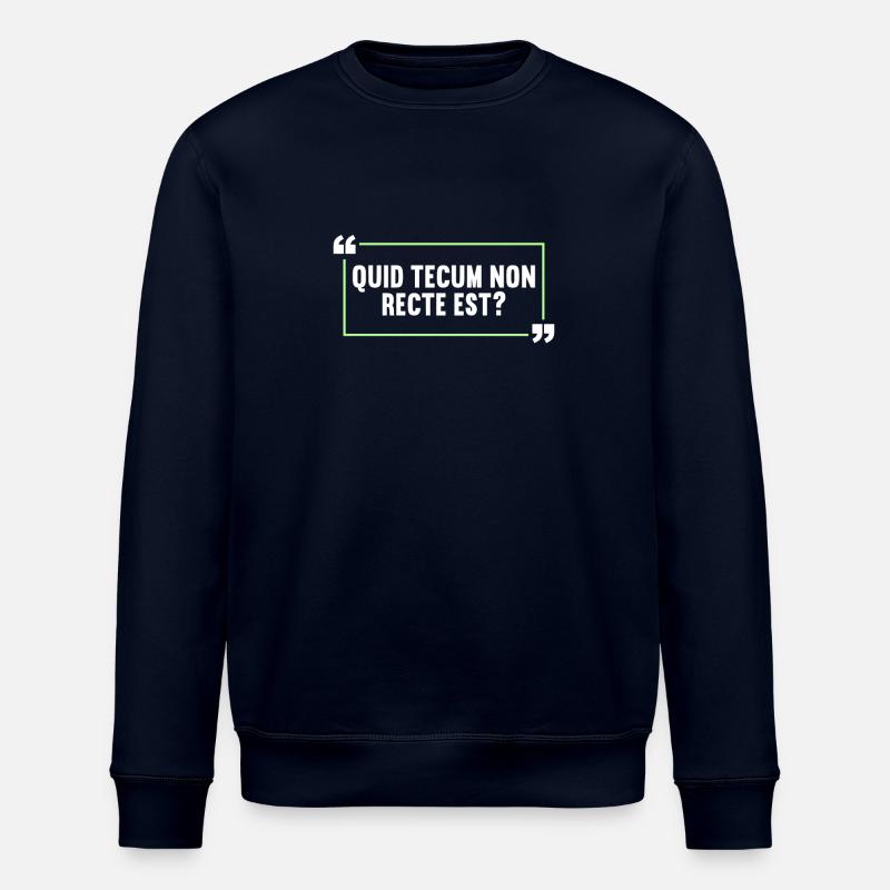 Latin Drôle de dicton latin - Sweat bio ROLLER Stanley/Stella Unisexe - marine