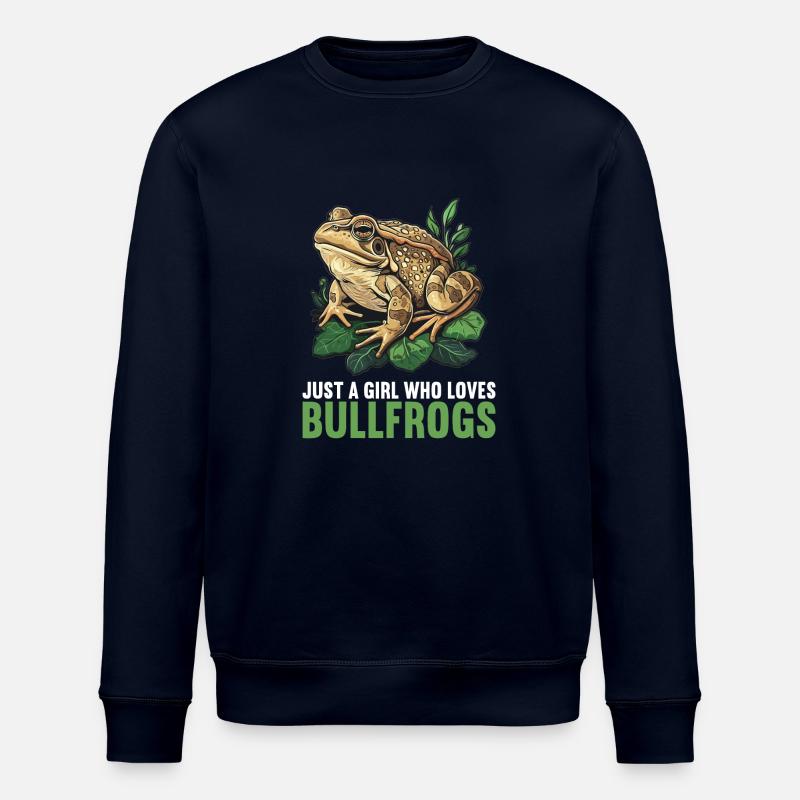 Grenouilles-taureaux Grenouille-taureau - Sweat bio ROLLER Stanley/Stella Unisexe - marine