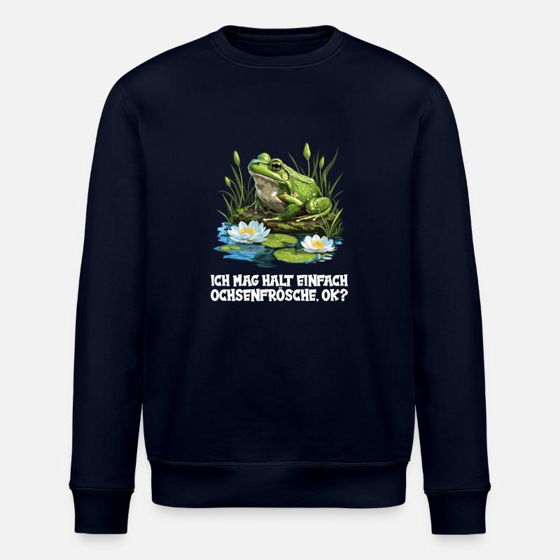 Grenouilles-taureaux Grenouille-taureau - Sweat bio ROLLER Stanley/Stella Unisexe - marine
