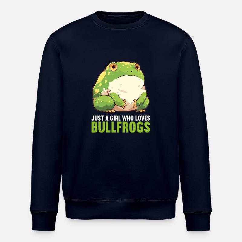 Grenouilles-taureaux Grenouille-taureau - Sweat bio ROLLER Stanley/Stella Unisexe - marine
