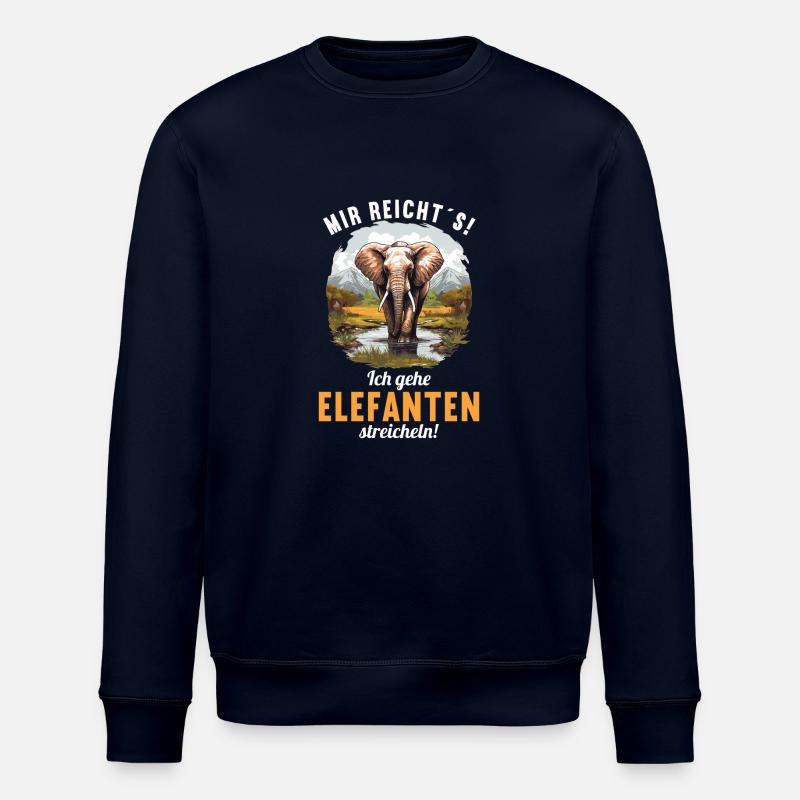 Éléphant Éléphant - Sweat bio ROLLER Stanley/Stella Unisexe - marine