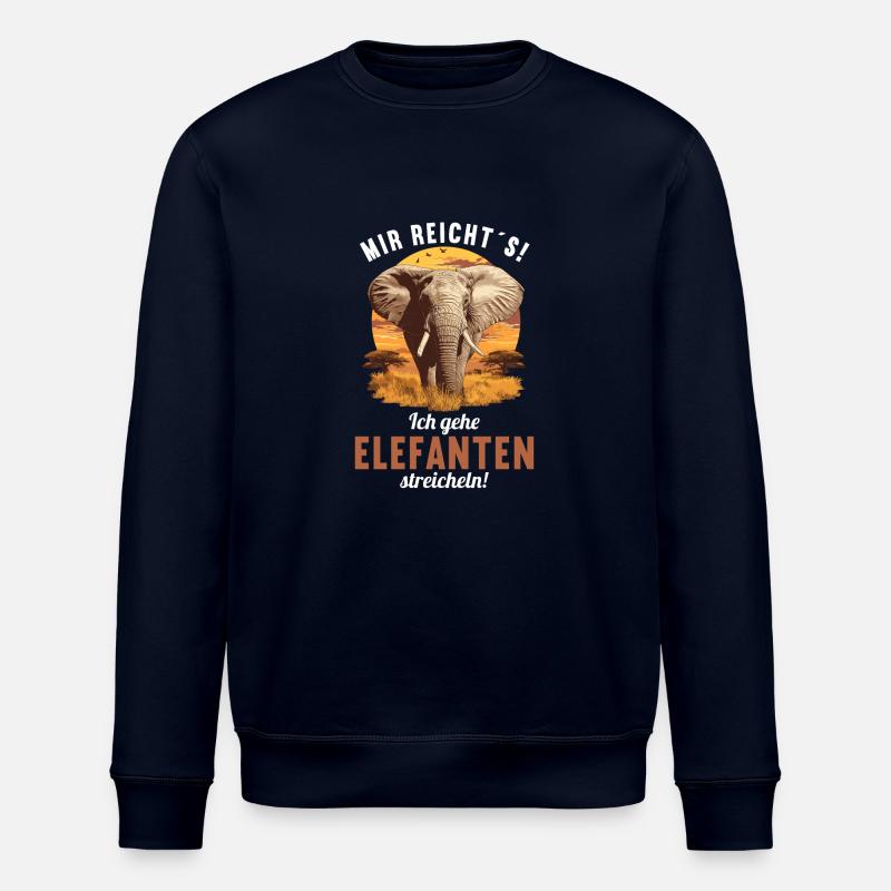 Elephant Elephant - Stanley/Stella ROLLER Unisex Organic Sweatshirt - navy