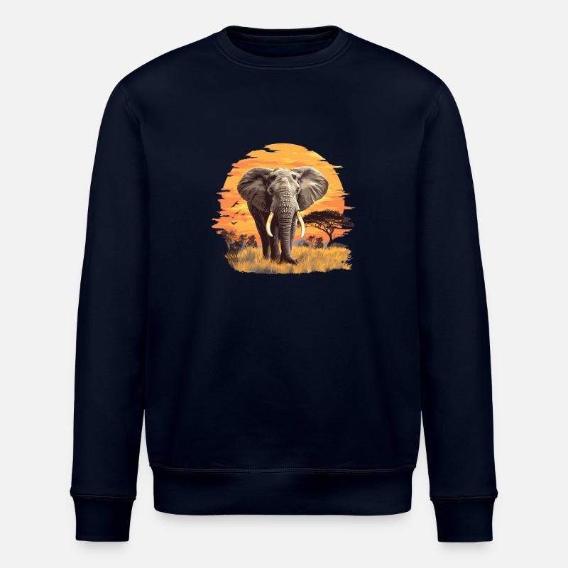 Éléphant Éléphant - Sweat bio ROLLER Stanley/Stella Unisexe - marine
