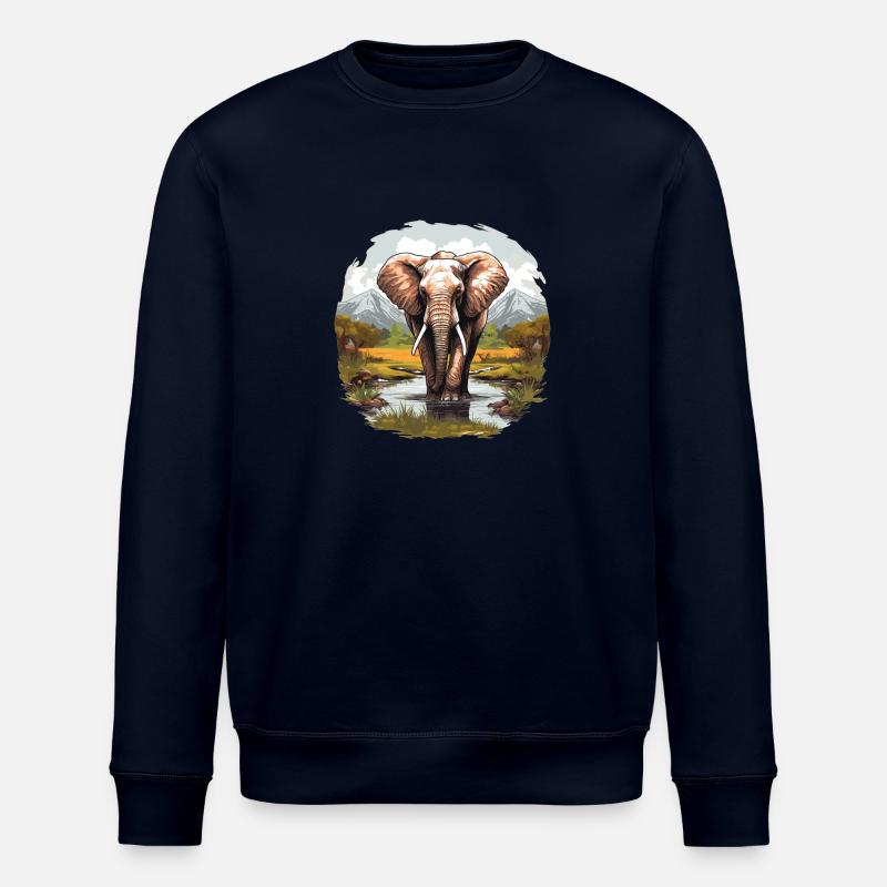 Éléphant Éléphant - Sweat bio ROLLER Stanley/Stella Unisexe - marine