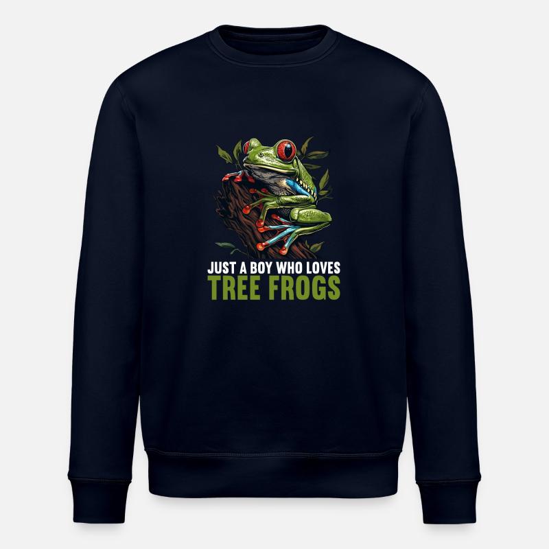 Tree Frog Baumfrösche Baumfrosch - Stanley/Stella ROLLER Unisex Organic Sweatshirt - navy