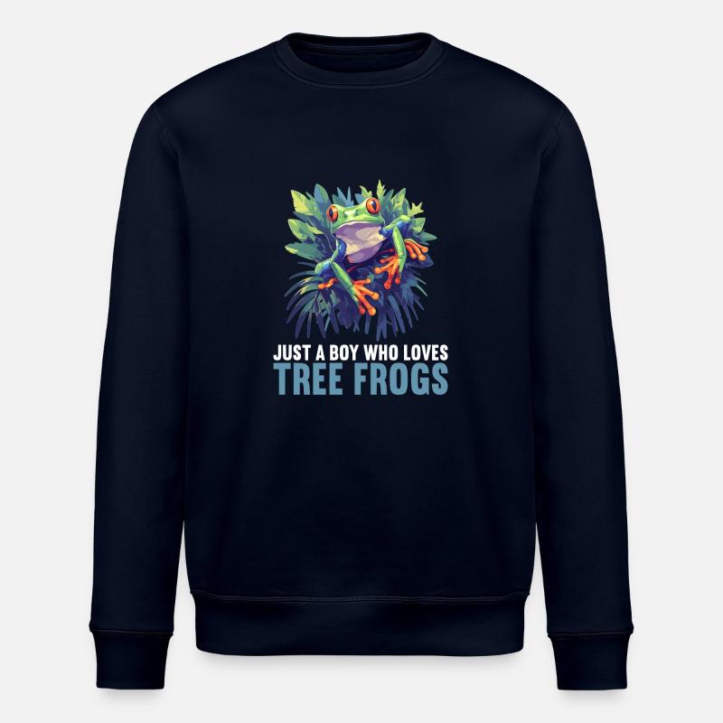 Tree Frog Baumfrösche Baumfrosch - Stanley/Stella Unisex Bio-Sweatshirt ROLLER - Navy