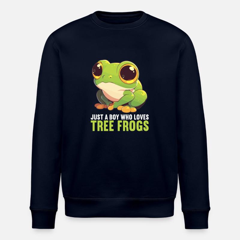 Tree Frog Baumfrösche Baumfrosch - Stanley/Stella ROLLER Unisex Organic Sweatshirt - navy