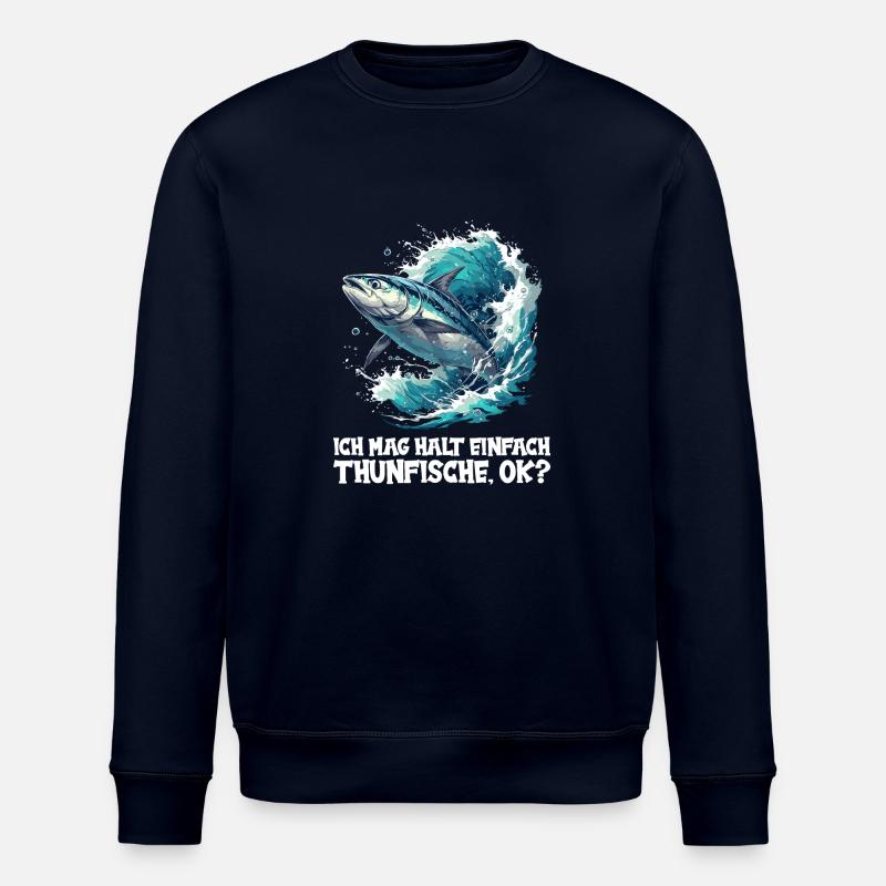 Tuna Thunfische Thunfisch - Stanley/Stella Unisex Bio-Sweatshirt ROLLER - Navy