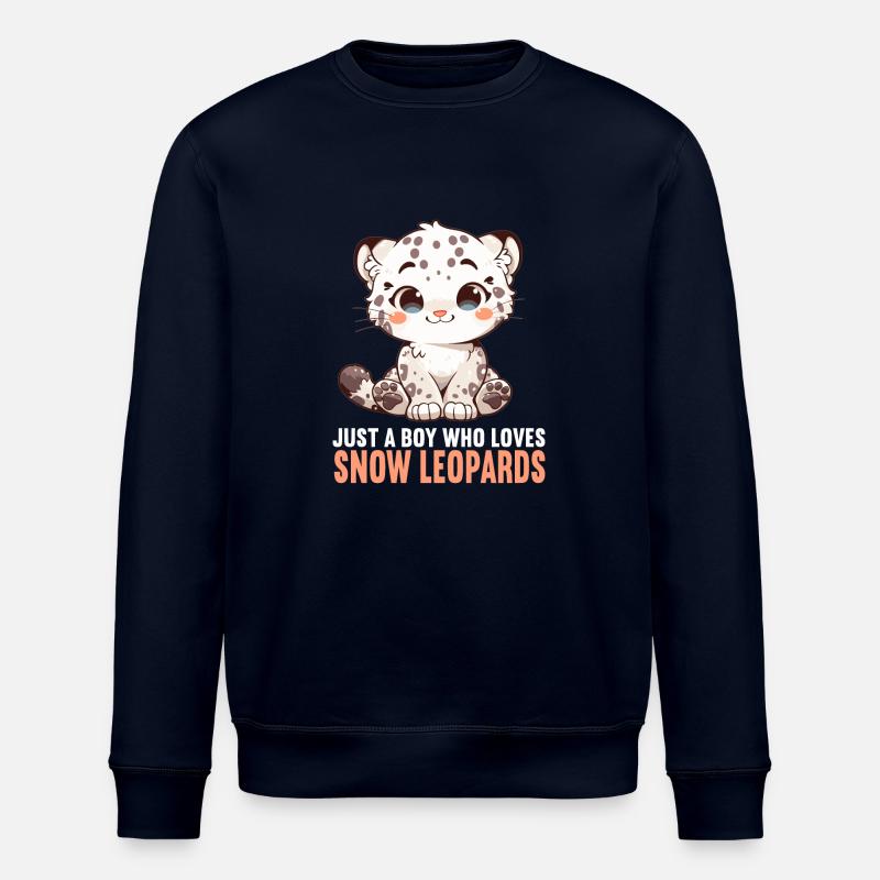 Léopard des neiges Schneeleoparden Schneeleopard - Sweat bio ROLLER Stanley/Stella Unisexe - marine