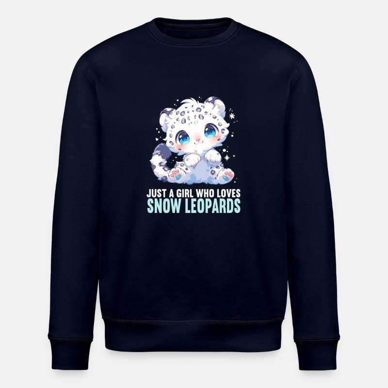 Snow Leopard Schneeleoparden Schneeleopard - Stanley/Stella ROLLER Unisex Organic Sweatshirt - navy