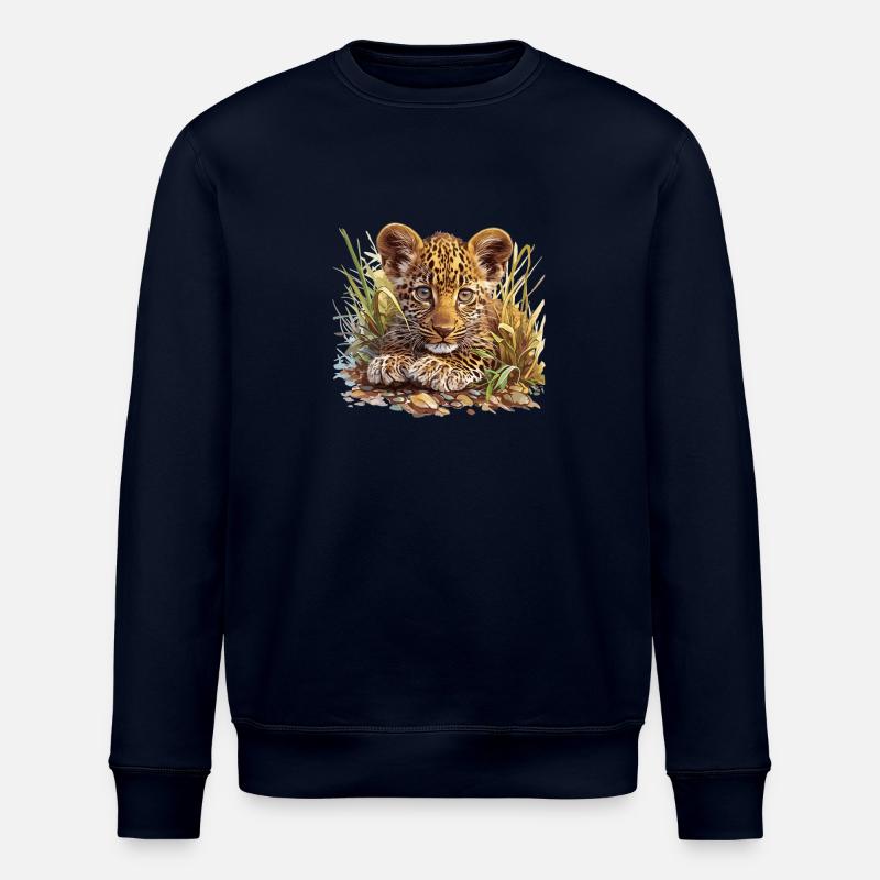 Leoparden Leopard - Stanley/Stella Unisex Bio-Sweatshirt ROLLER - Navy