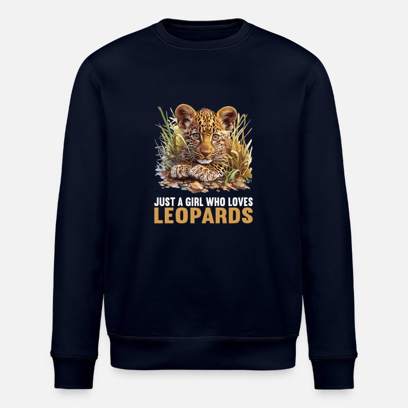 Leoparden Leopard - Stanley/Stella Unisex Bio-Sweatshirt ROLLER - Navy