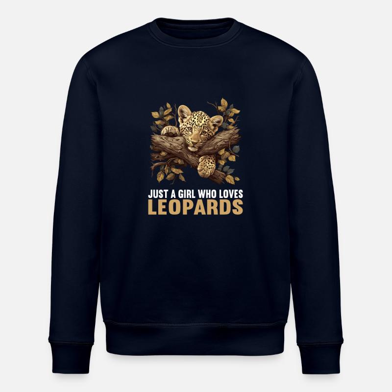 Leoparden Leopard - Stanley/Stella Unisex Bio-Sweatshirt ROLLER - Navy