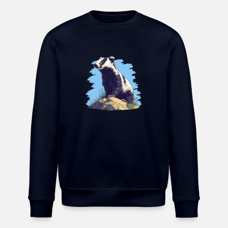 Badger Dachse Dachs - Stanley/Stella ROLLER Unisex Organic Sweatshirt - navy