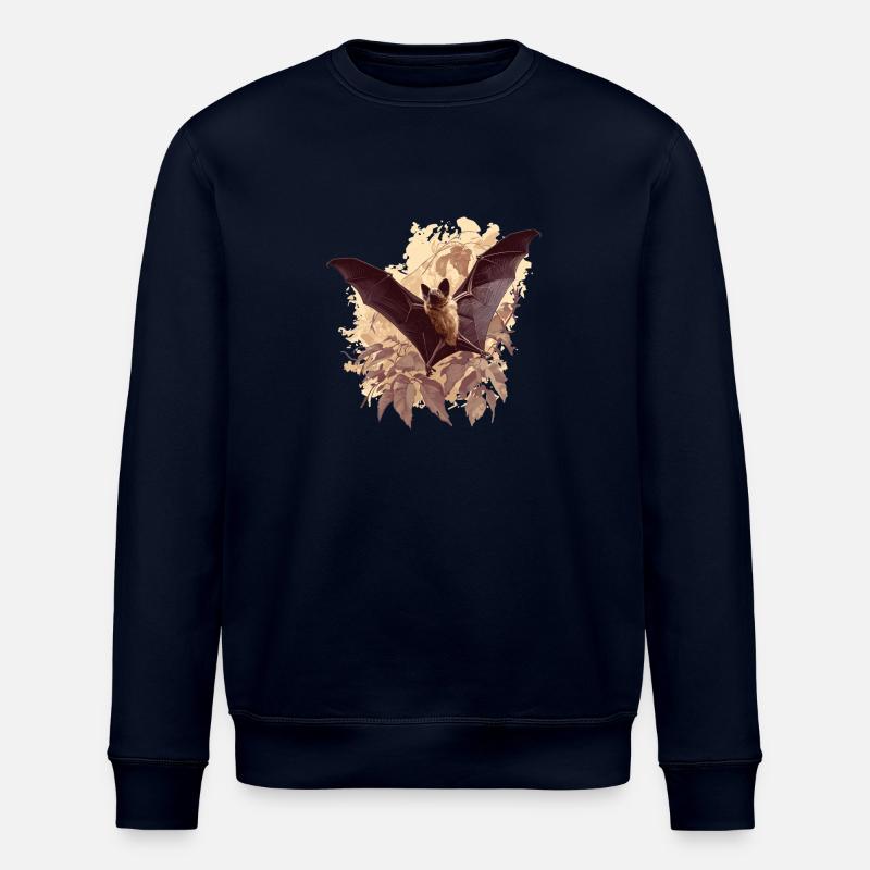 Bat Bats Bat - Stanley/Stella ROLLER Unisex Organic Sweatshirt - navy